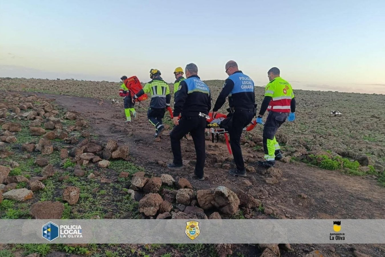 Rescatada una turista de 77 años tras una caída en el Calderón Hondo